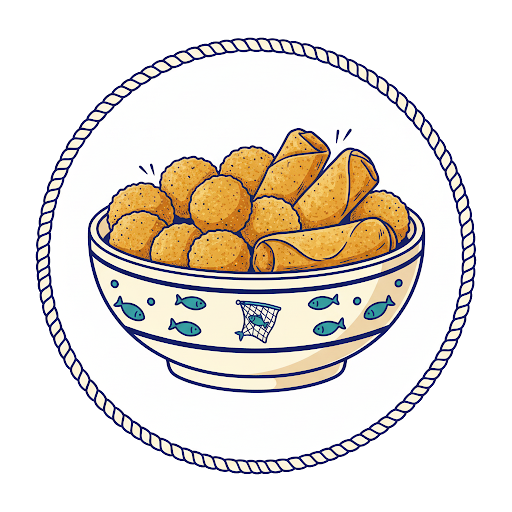 Kwaliteit snacks illustratie